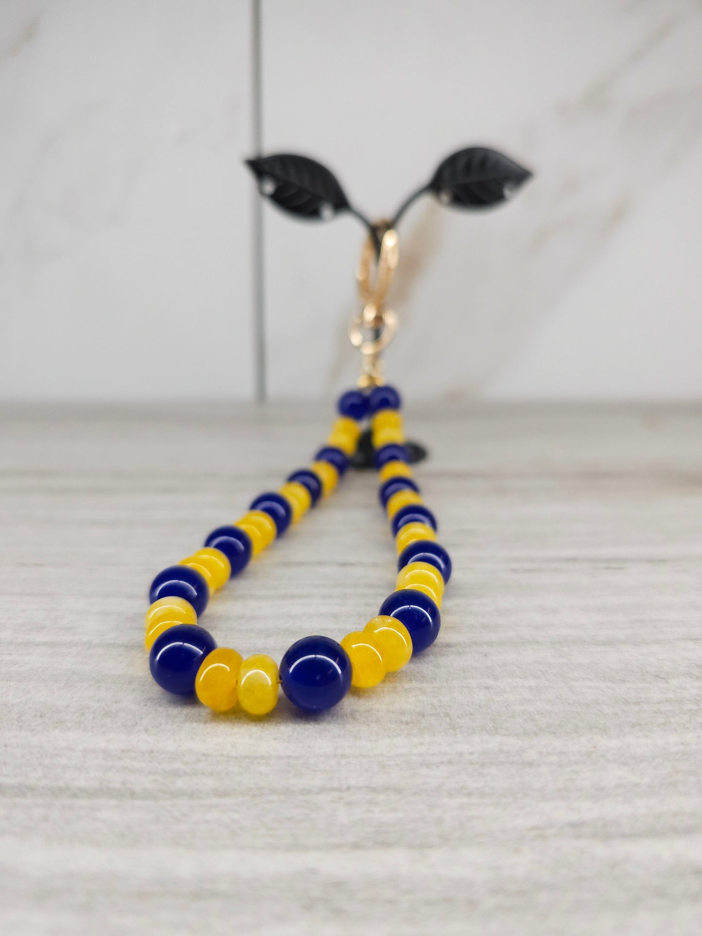 Game Day Spirit Beaded Wristlet Keychain