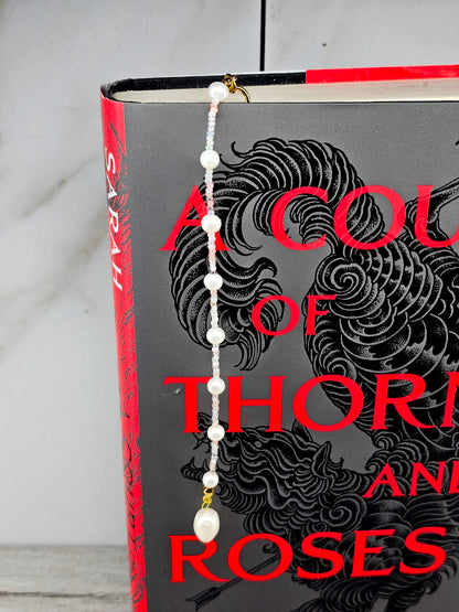 Moonlit Pearl Bookmark Clip