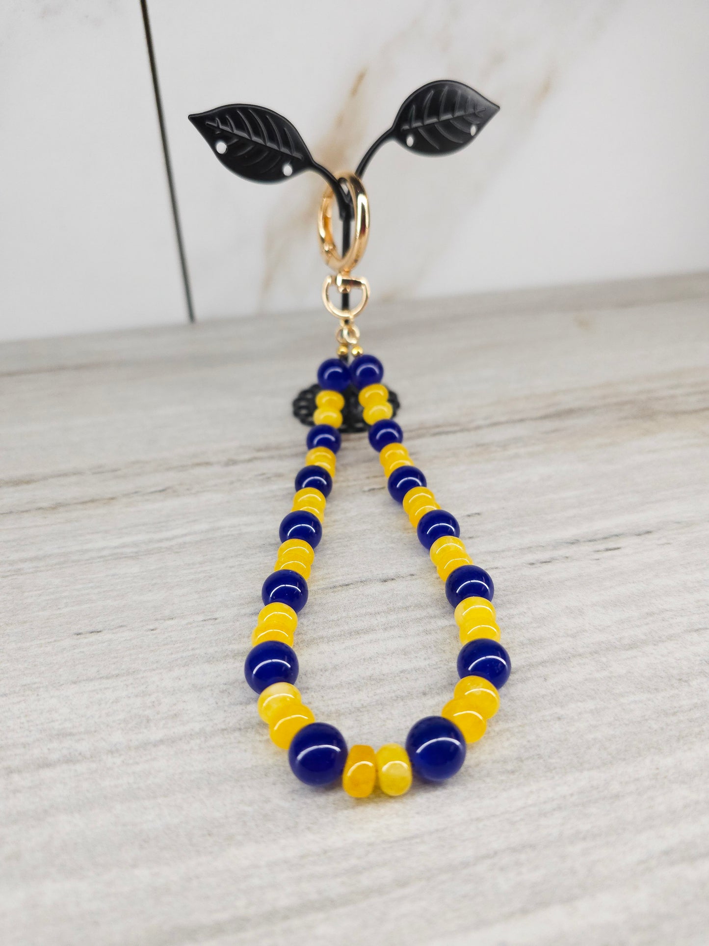 Game Day Spirit Beaded Wristlet Keychain