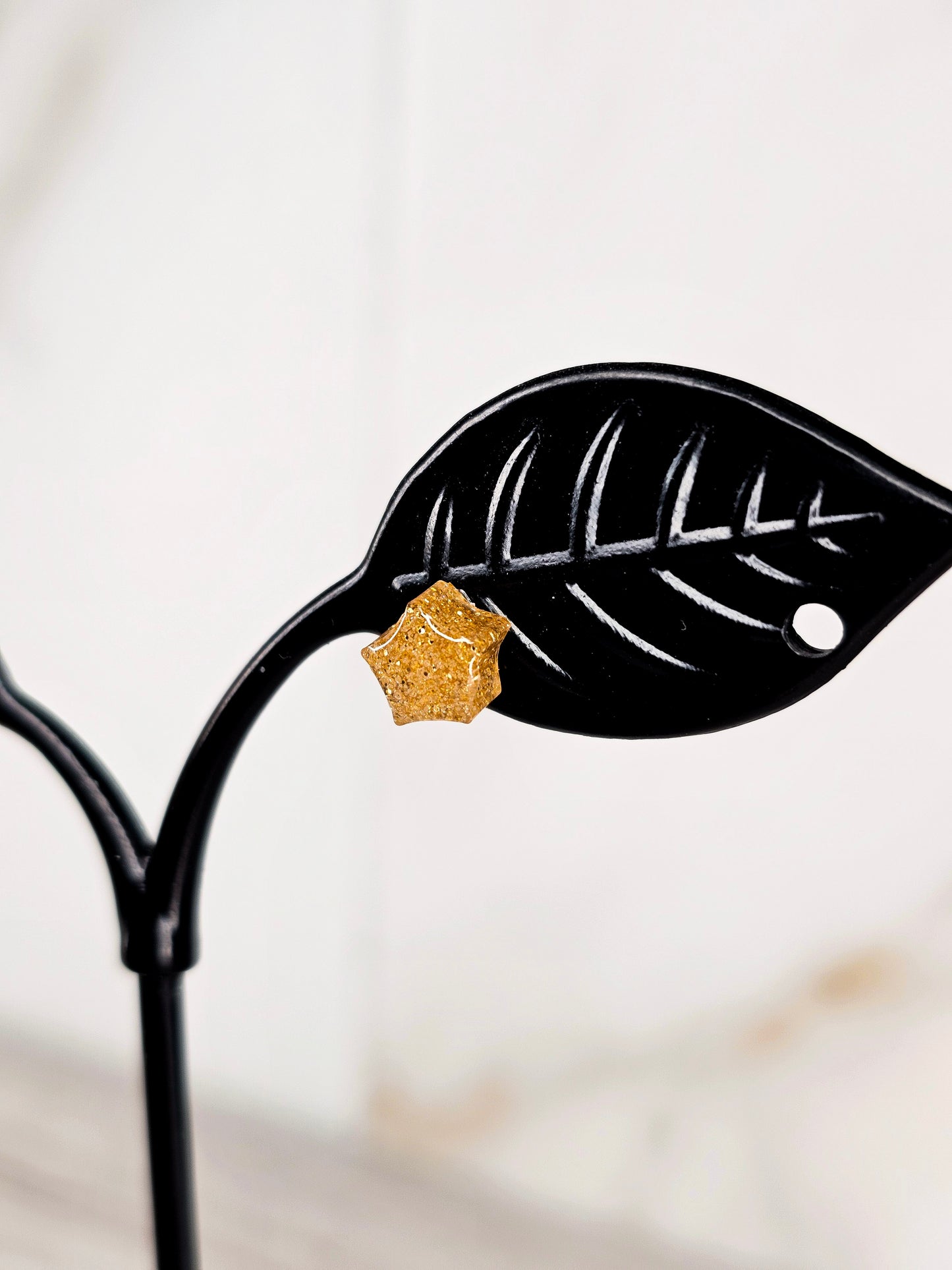 Moon & Star Resin Stud Earrings