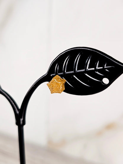 Moon & Star Resin Stud Earrings