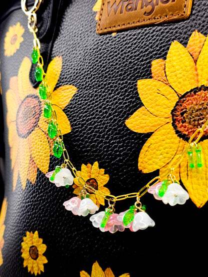 Blossom Charm Purse Chain