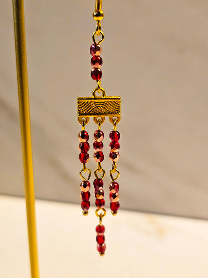 Ruby Glow Earrings
