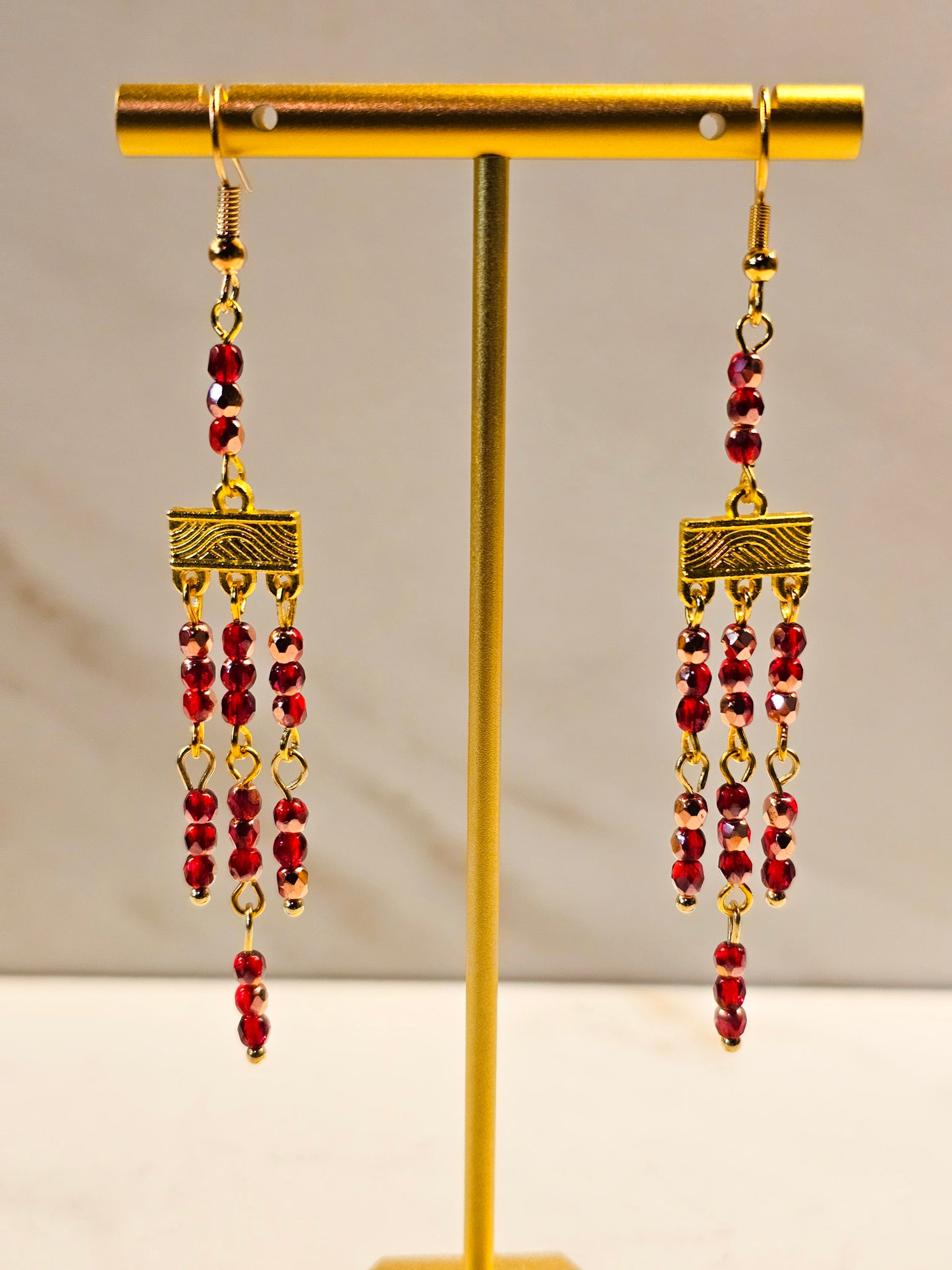 Ruby Glow Earrings