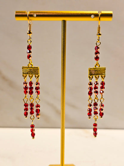 Ruby Glow Earrings