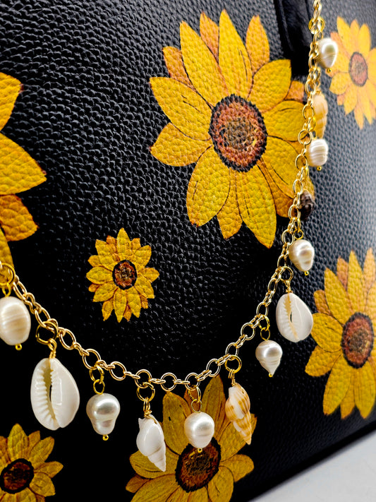 Golden Shore Bag Charm