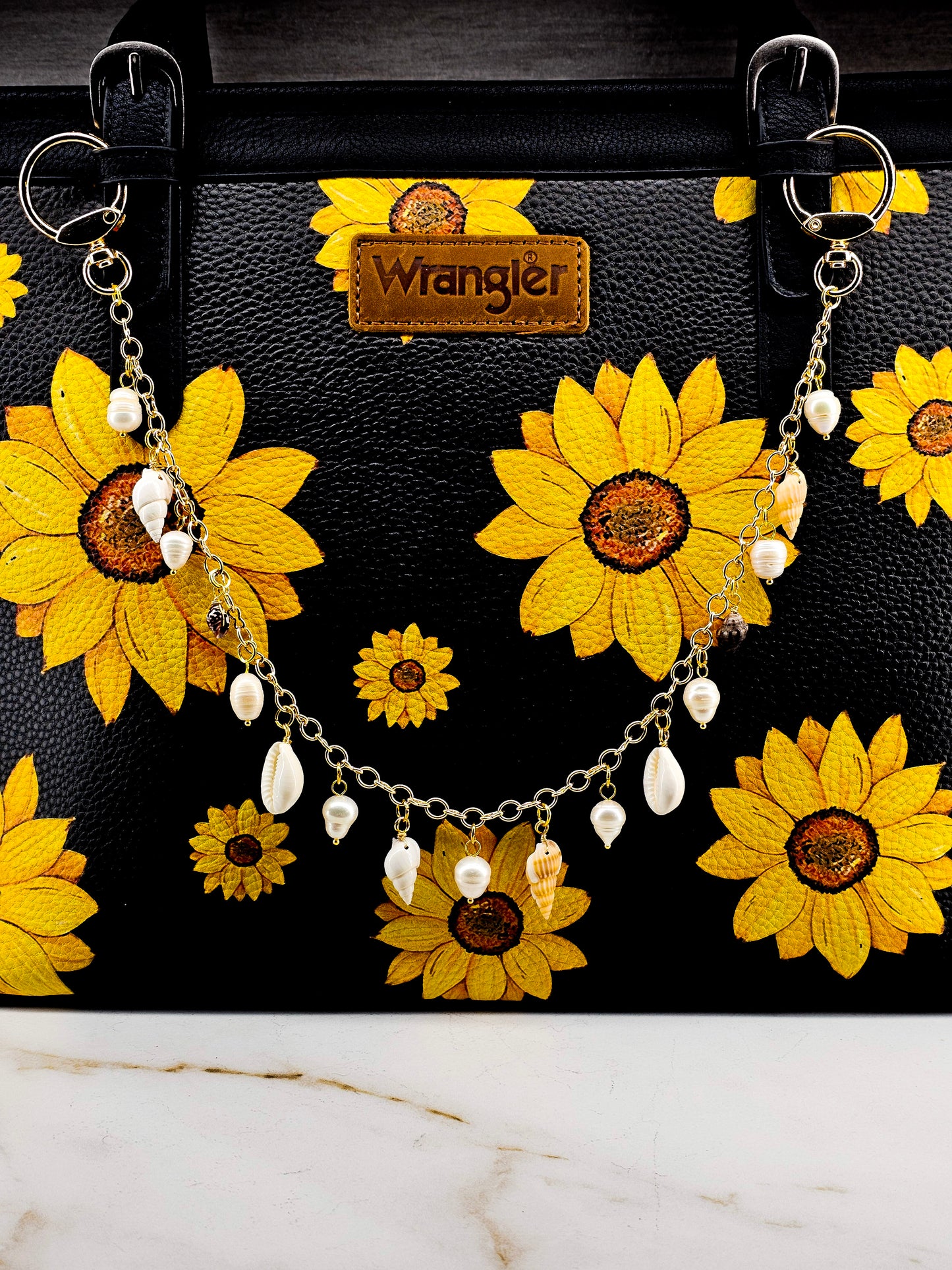 Golden Shore Bag Charm